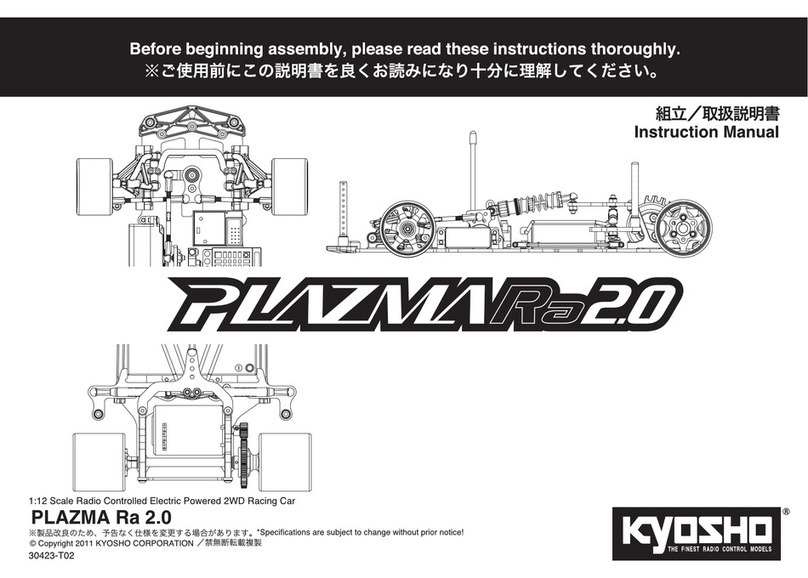 Kyosho PLAZMA Ra 2.0 User manual Kyosho PLAZMA Ra 2.0 User manual