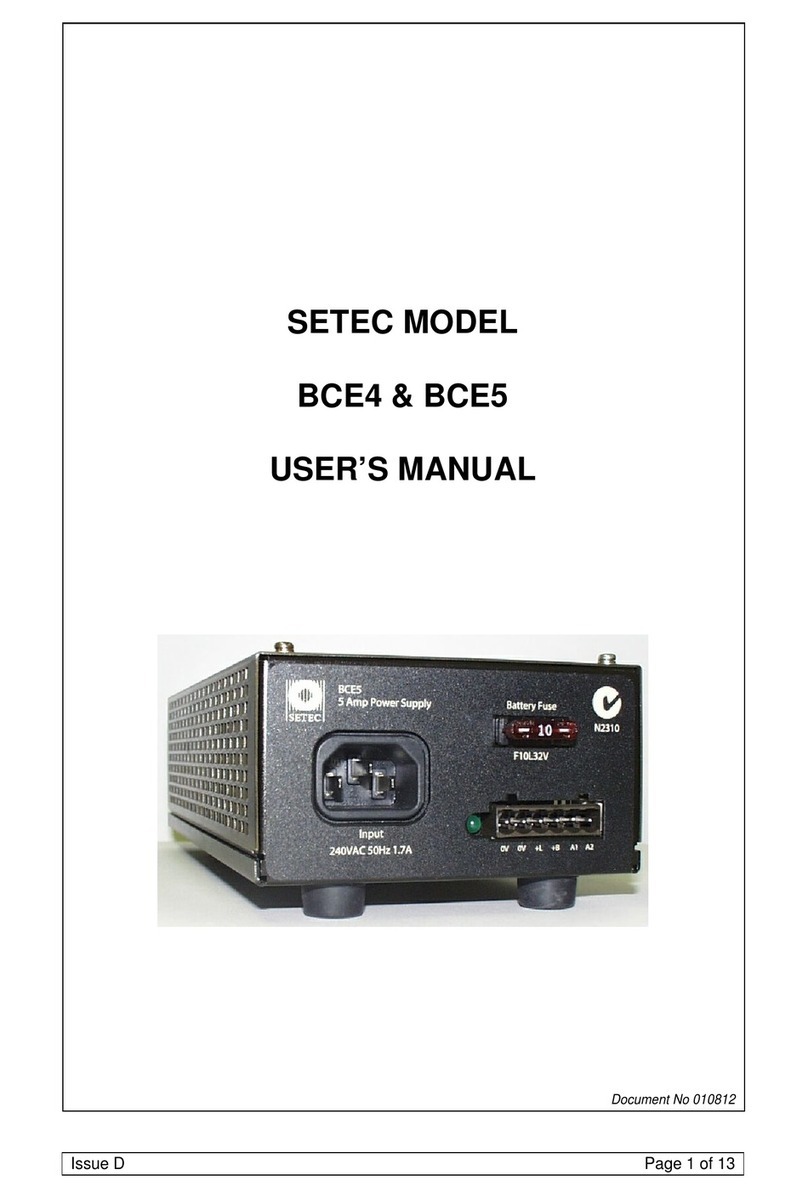 Setec BCE4 user manual
