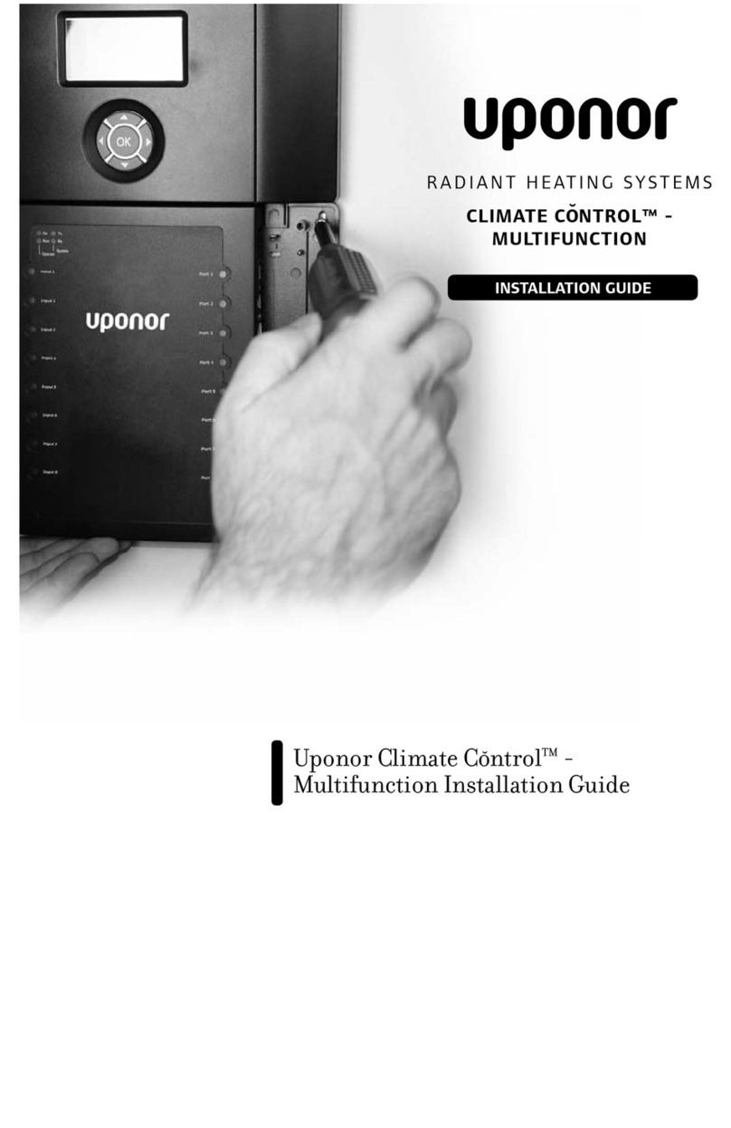 Uponor Climate Control-Multifunction User manual