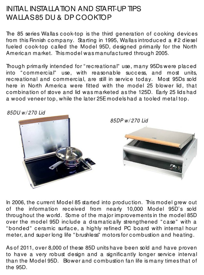 wallas 85DU w/270 Lid Installation and start-up manual