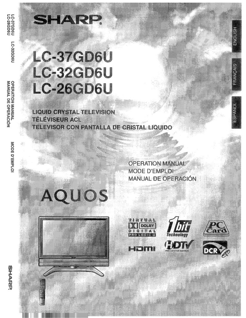 Sharp Aquos LC-37GD6U User manual