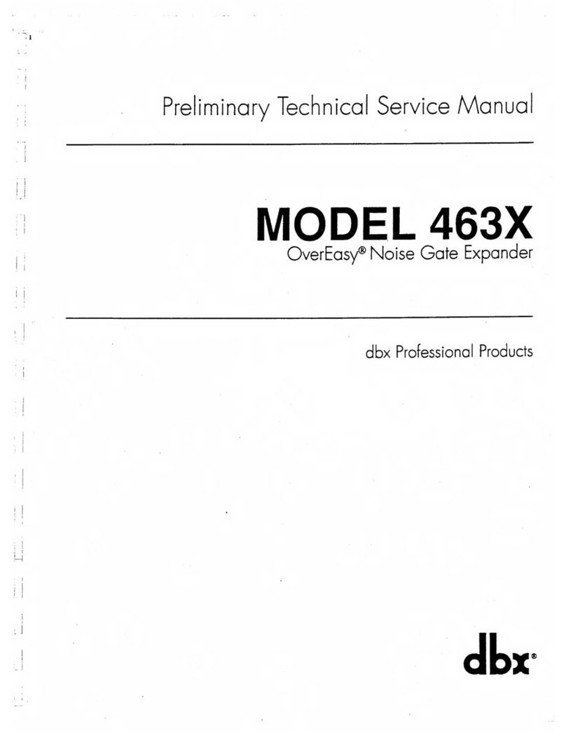 dbx 463X Operating manual