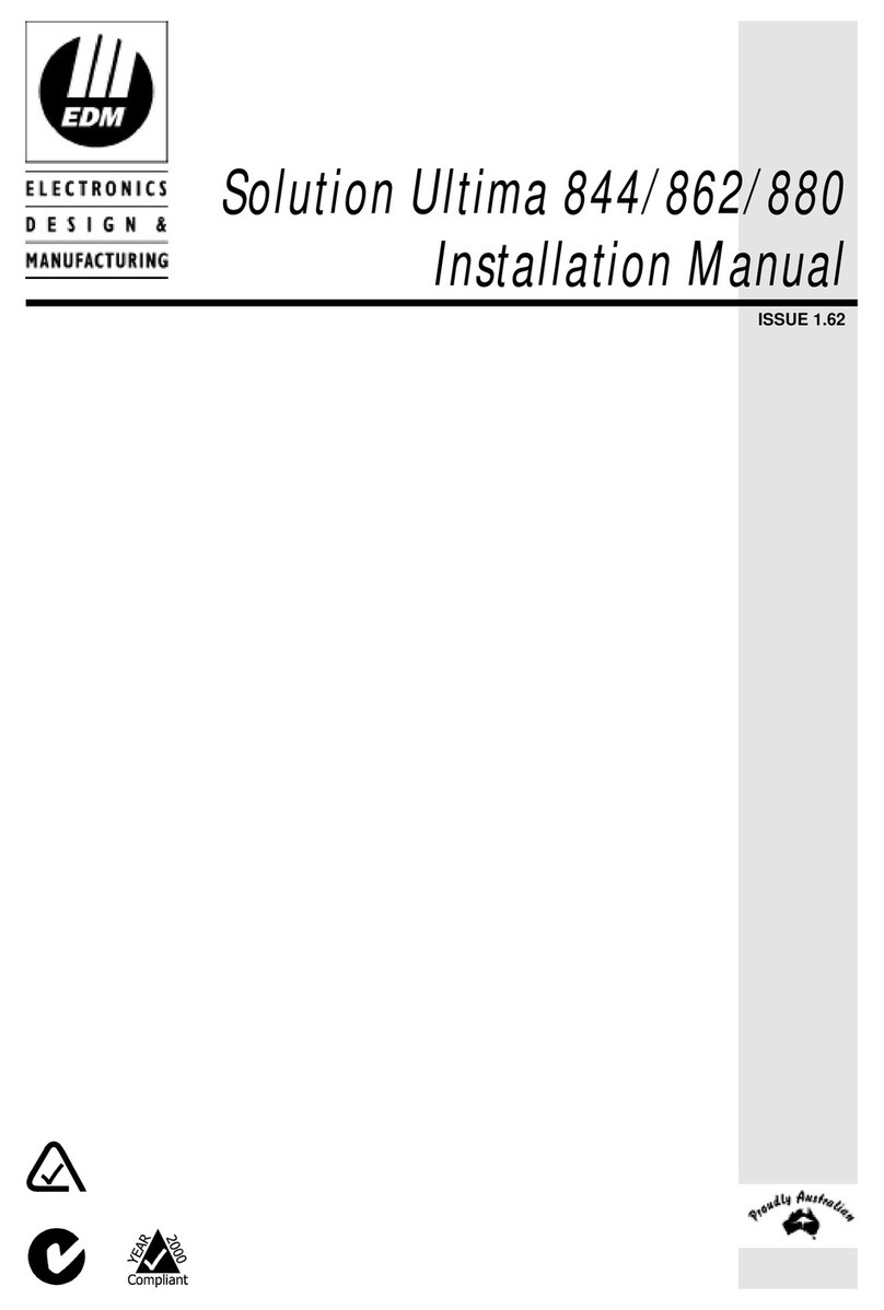 EDM Solution Ultima 844 User manual