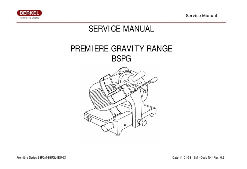 Berkel SCORRIMENTO 315G Service manual