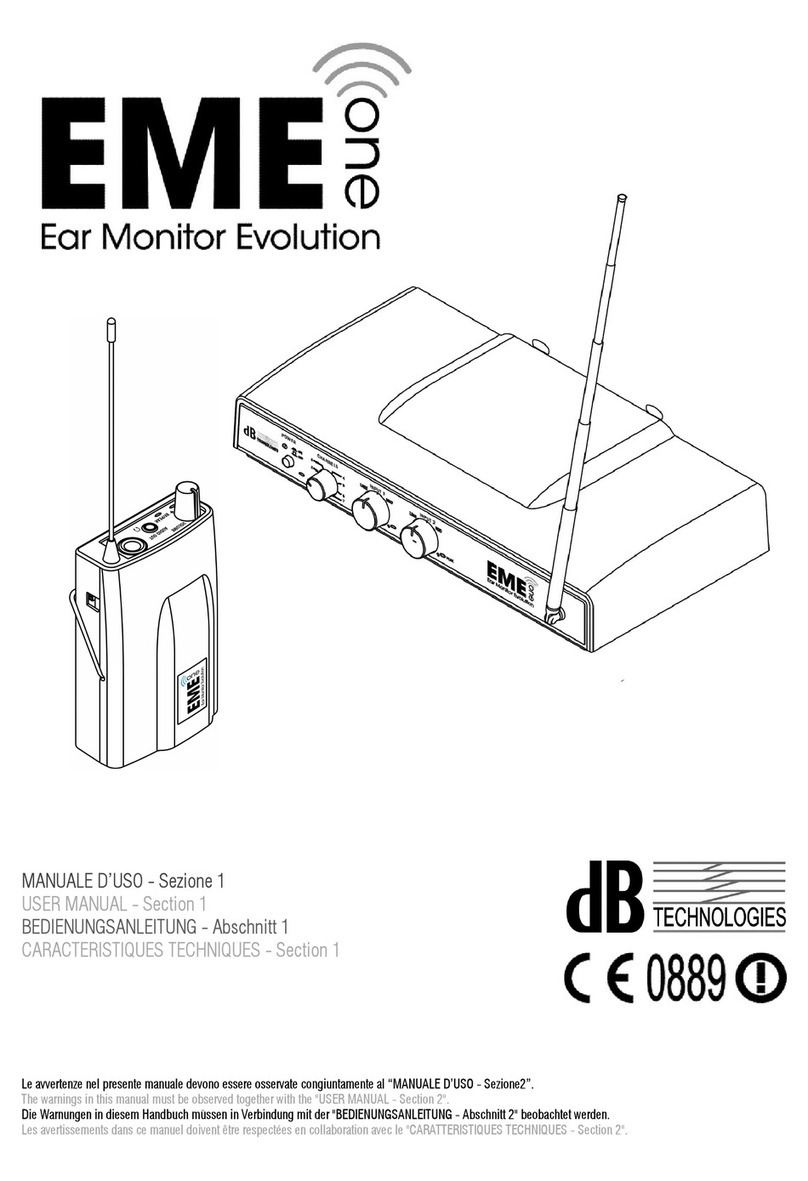 dB Technologies EME ONE user manual