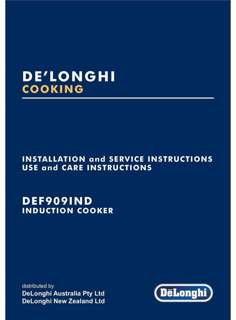 DèLonghi DEF909IND Nstallation and service instructions