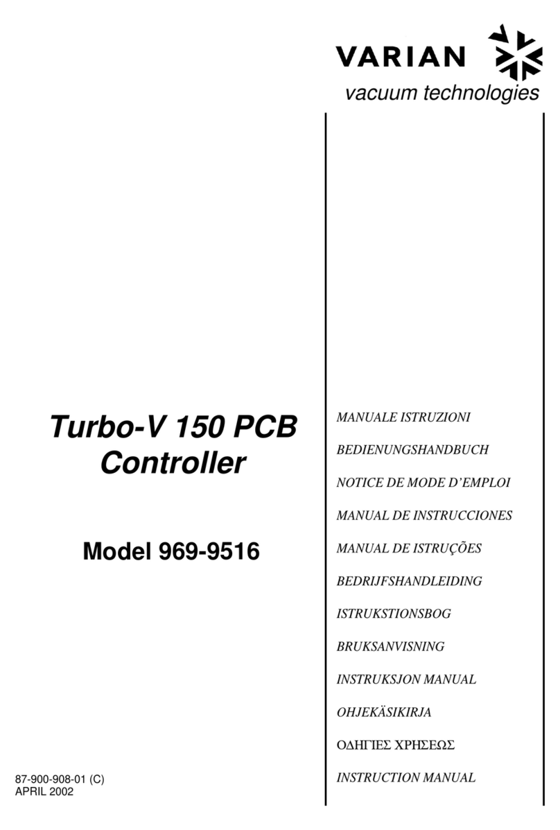 Varian Turbo-V 150 PCB User manual