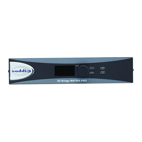 VADDIO AV BRIDGE MATRIX PRO User manual