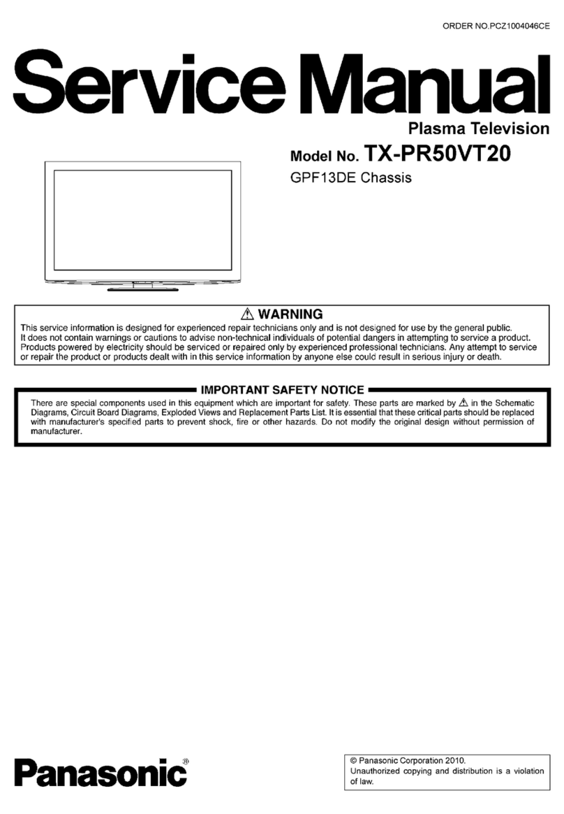 Panasonic TX-PR50VT20 User manual
