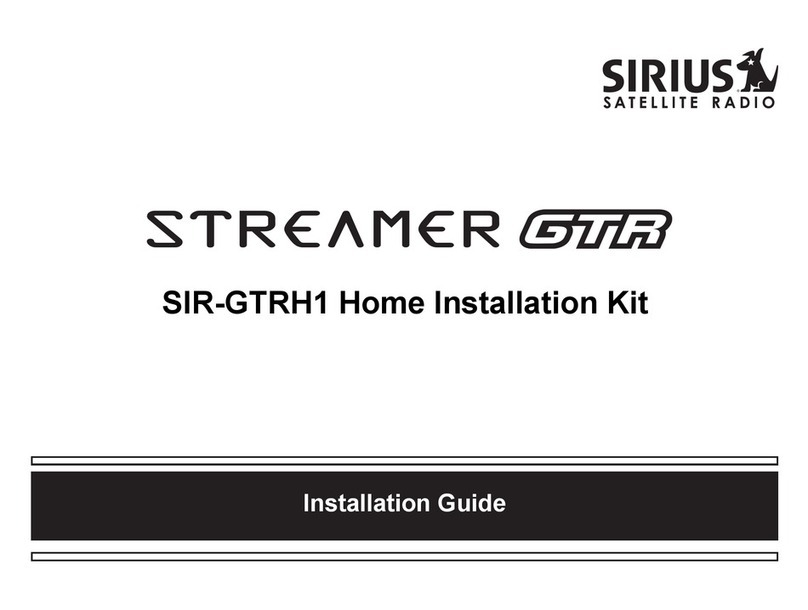 Sirius Satellite Radio Streamer GTR SIR-GTRH1 installation guide