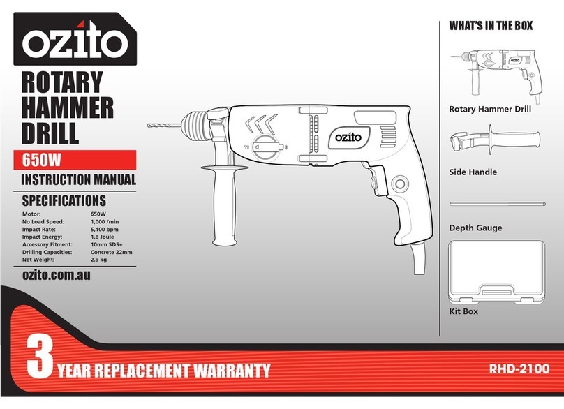 Ozito RHD-2100 instruction manual
