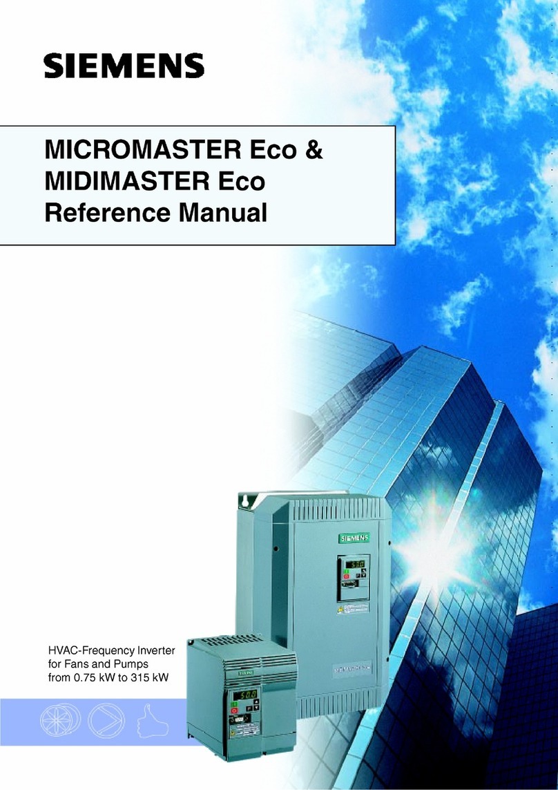 Siemens Midimaster Eco User manual