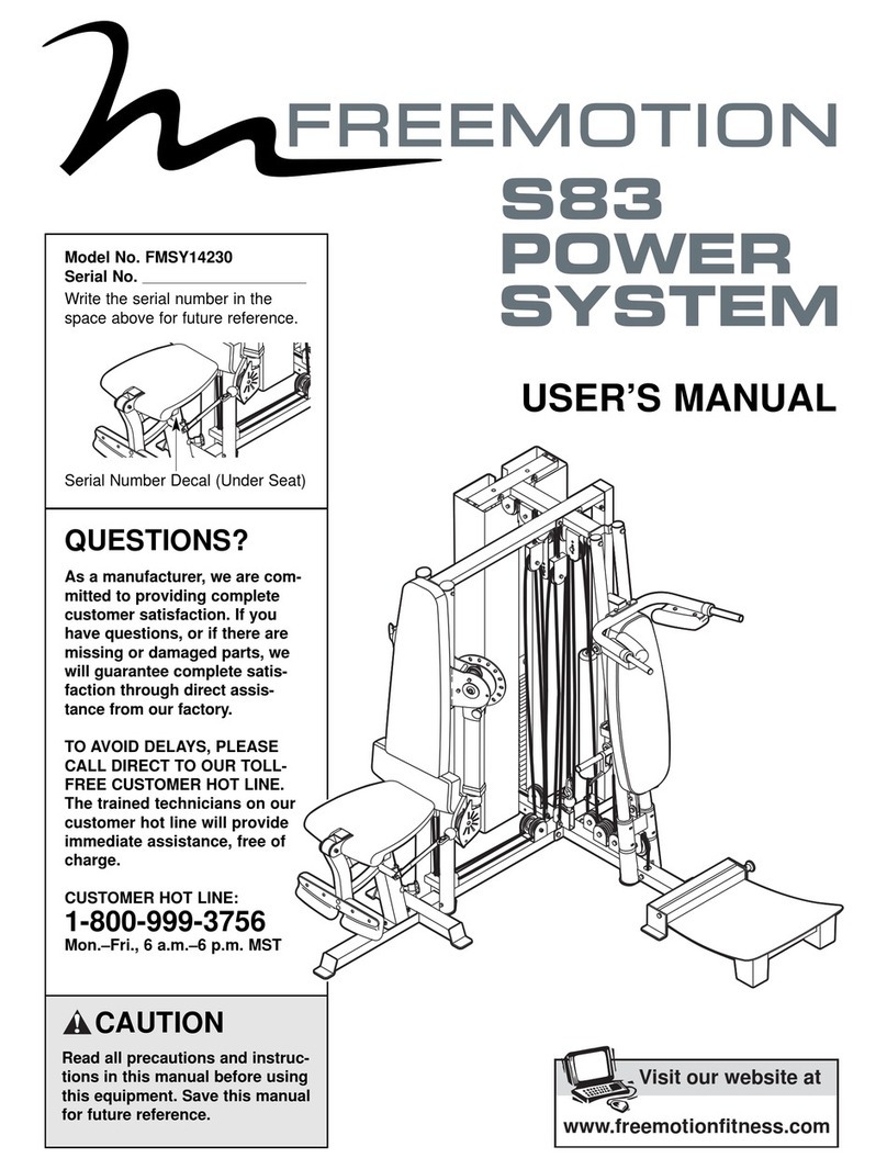 FREE MOTION S83 user manual