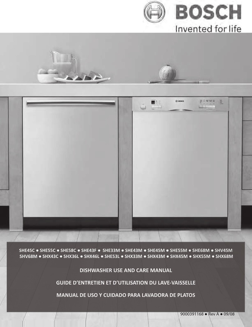 Bosch SHE53L User manual