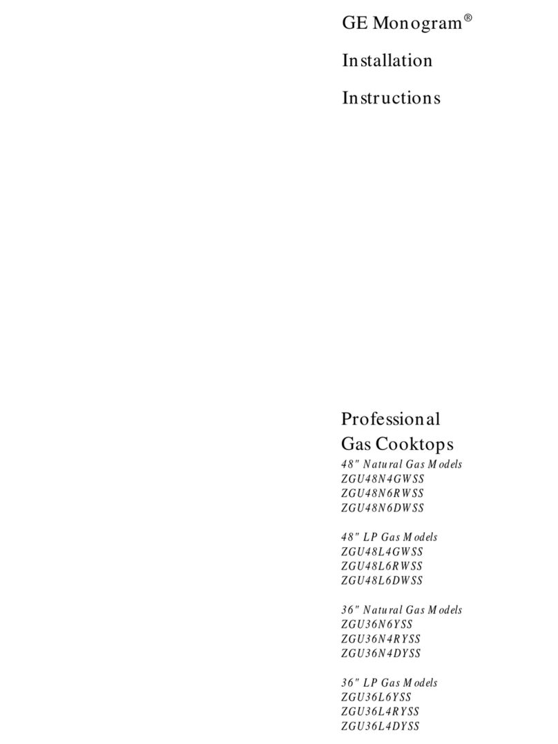 GE ZGU36L4DYSS User manual