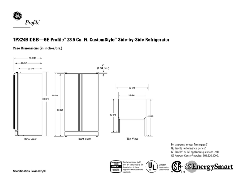 GE TPX24BIDBB User guide GE TPX24BIDBB User guide