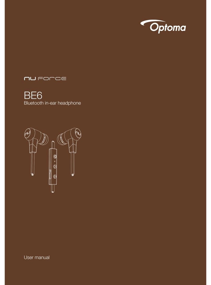 Optoma nu force BE6 user manual