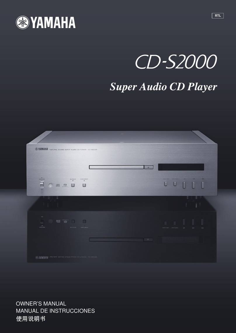 Yamaha CD S2000 - SACD Player User manual