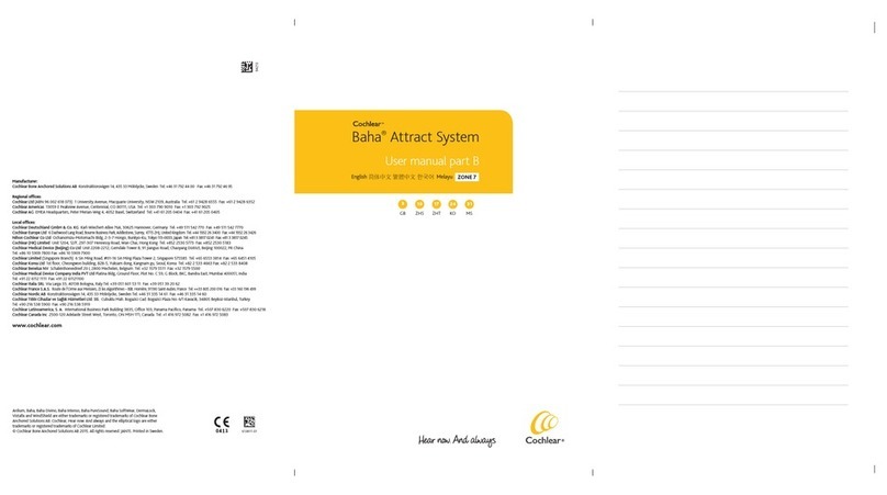 Cochlear Baha User manual