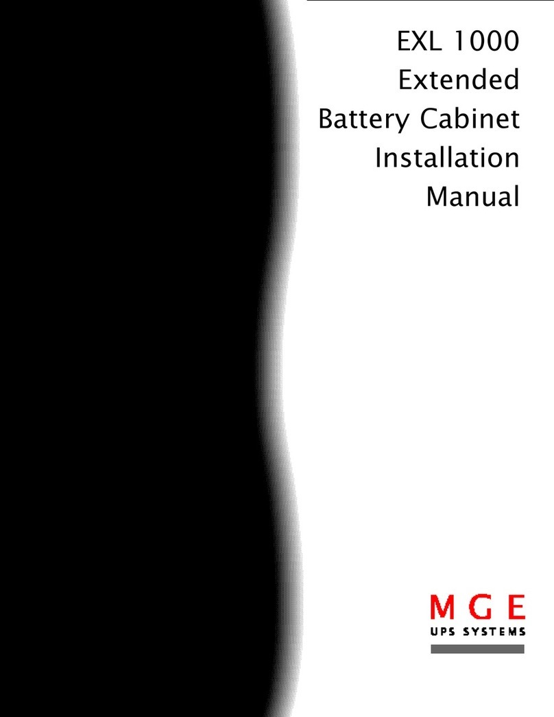 MGE UPS Systems EXL 1000 installation manual