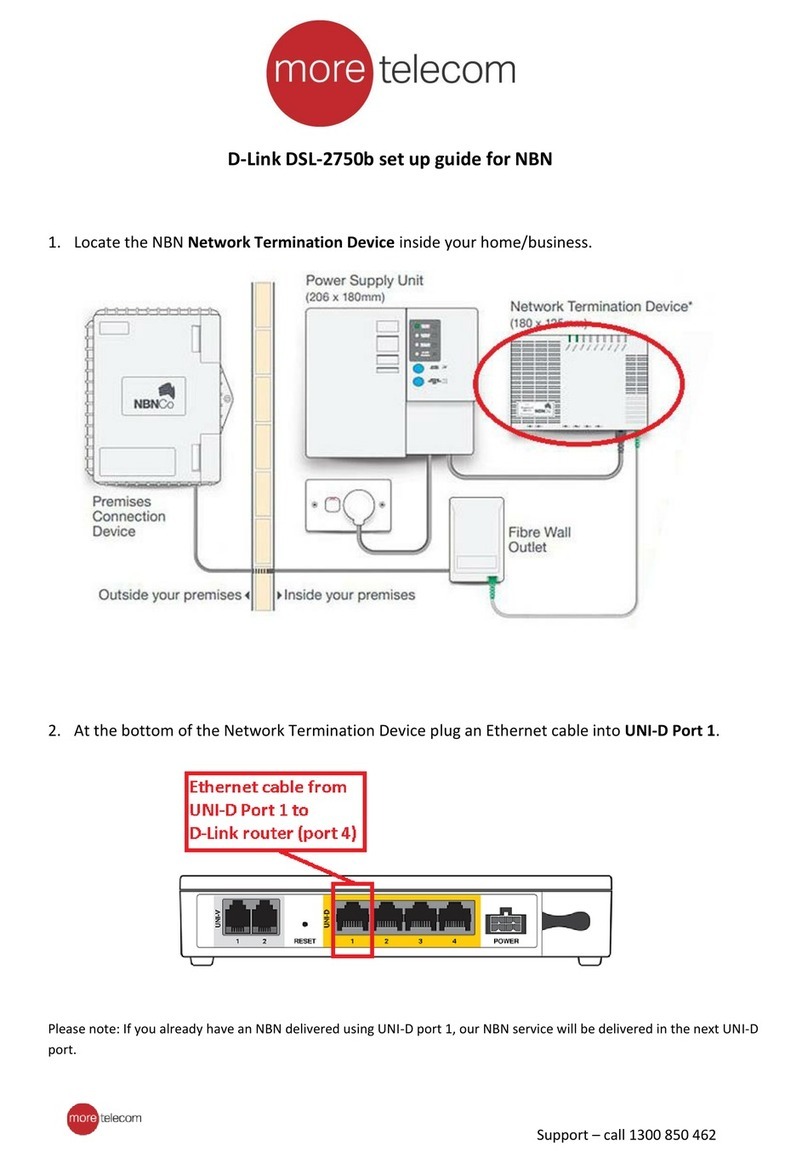 D-Link Verizon DSL-2750B User manual D-Link Verizon DSL-2750B User manual