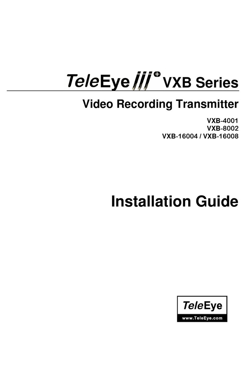 TeleEye VXB-1608 installation guide