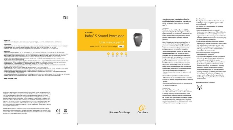 Cochlear Baha 5 SuperPower User manual