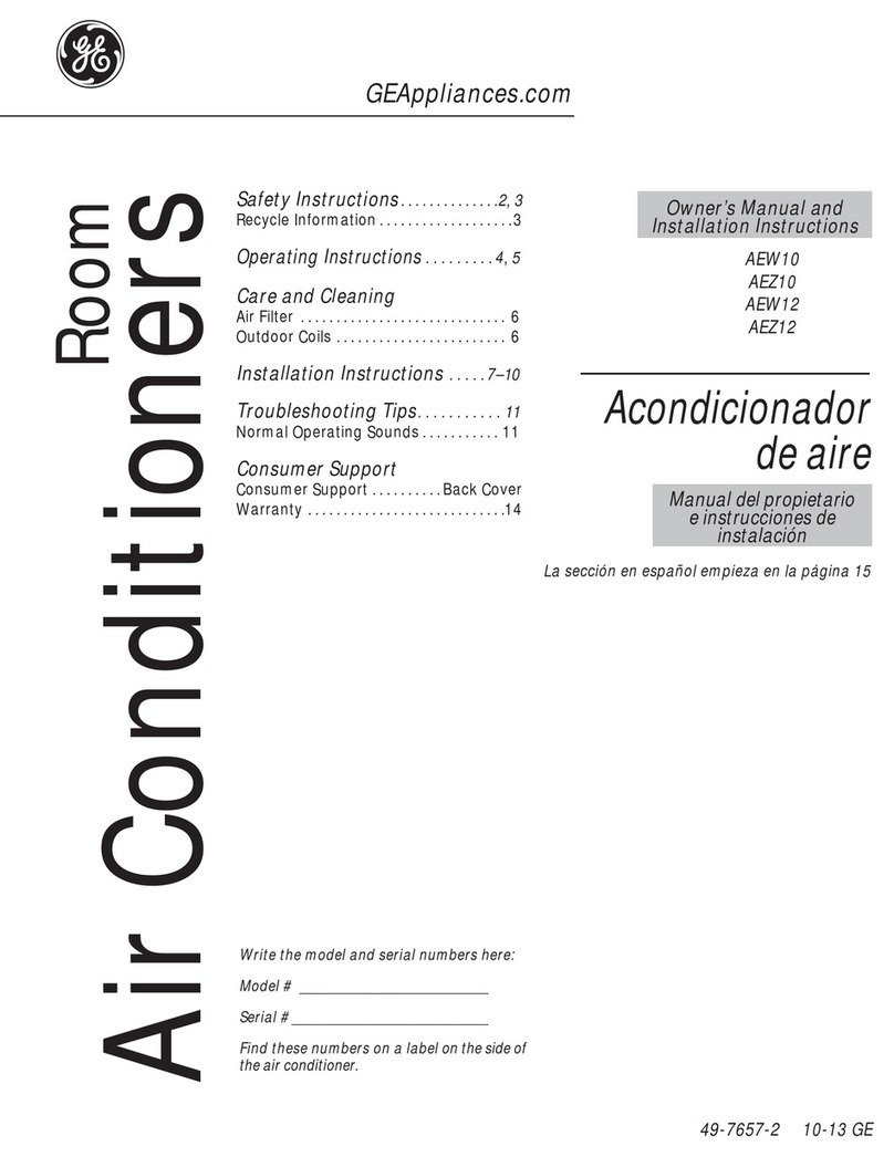 GE AEZ12 Series Operating instructions