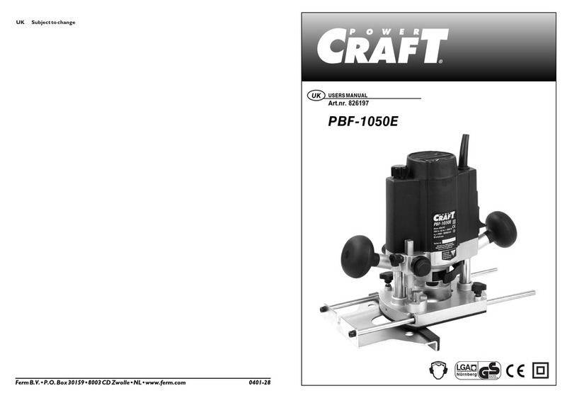 Power Craft PBF-1050E user manual