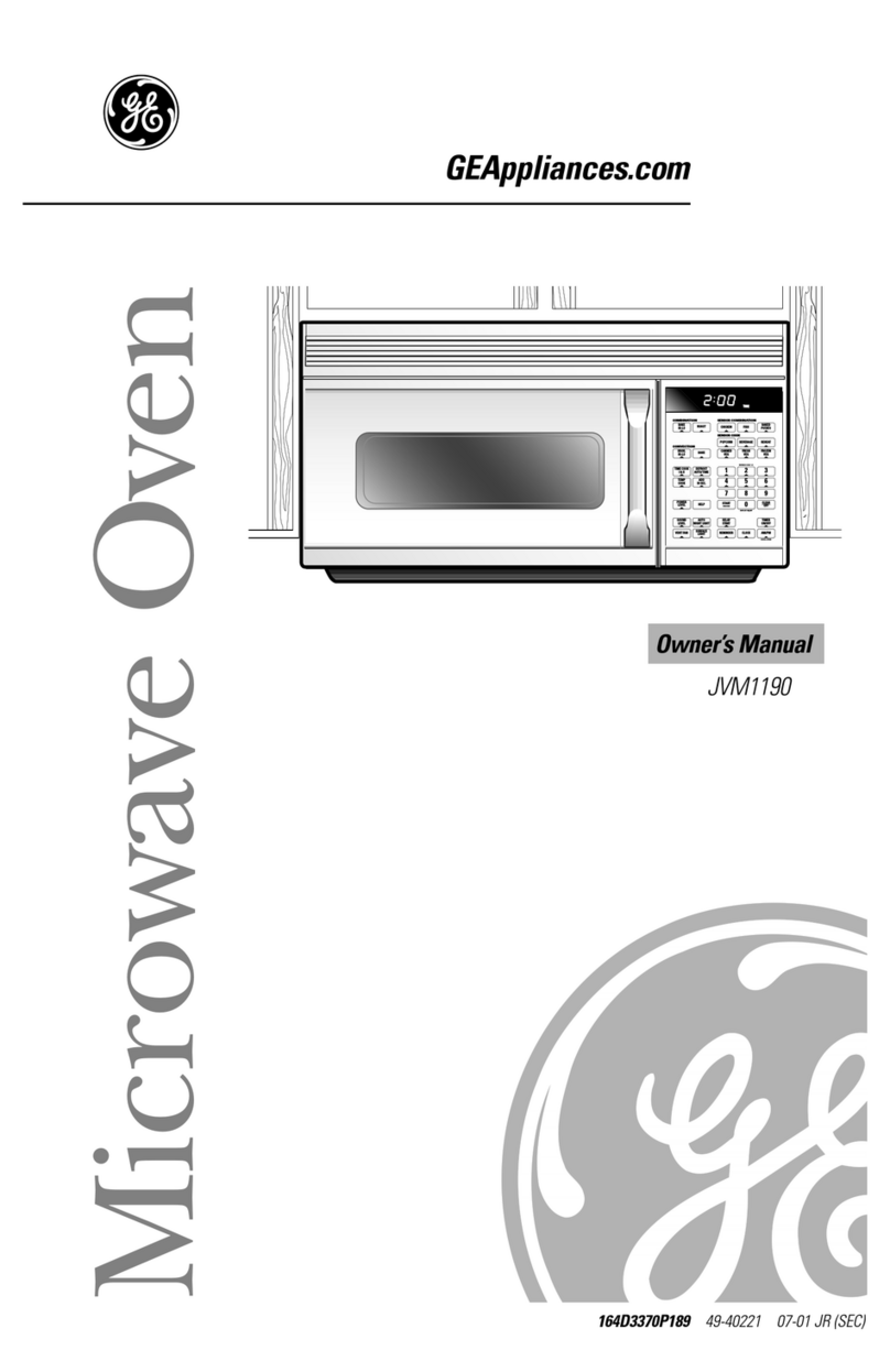 GEAppliances JVM1190 owner's manual