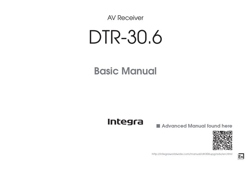 Integra DTR-30.6 Installation guide