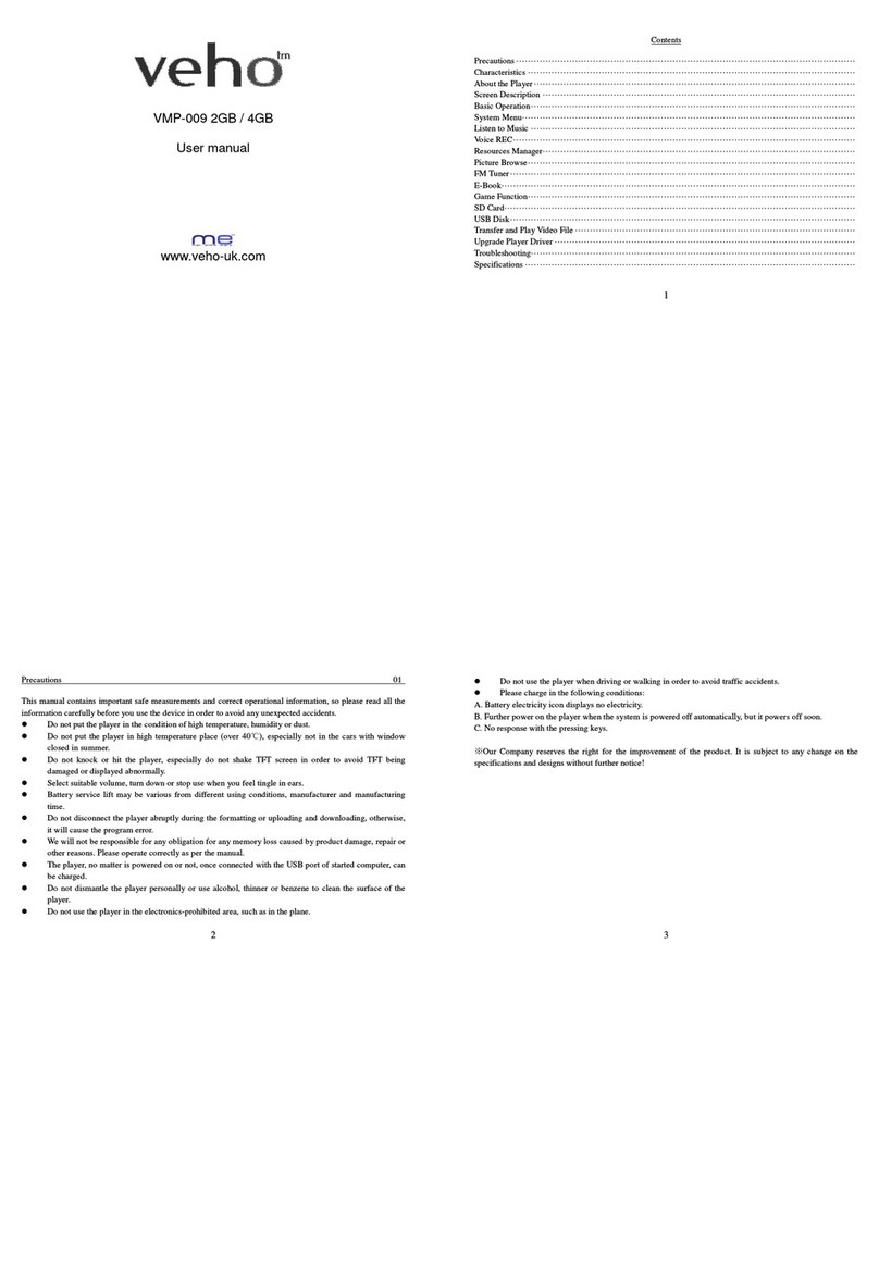 Veho VMP-009 4GB user manual