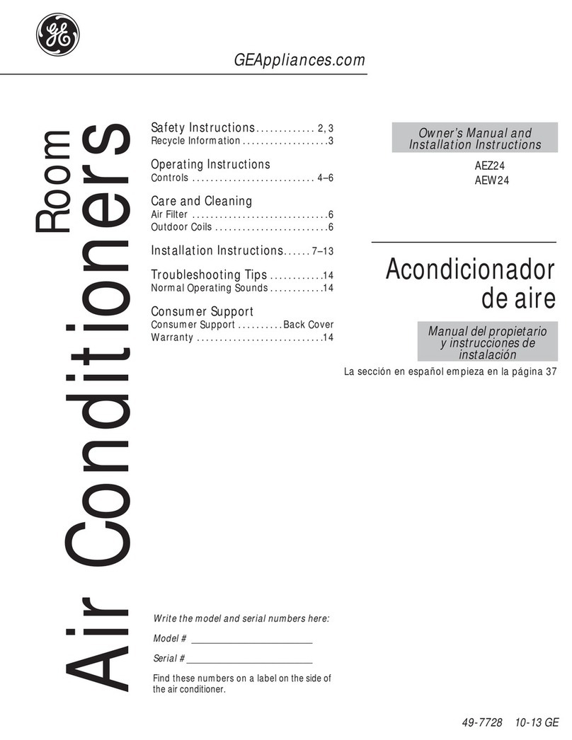 GE Appliances AEW24 Operating instructions