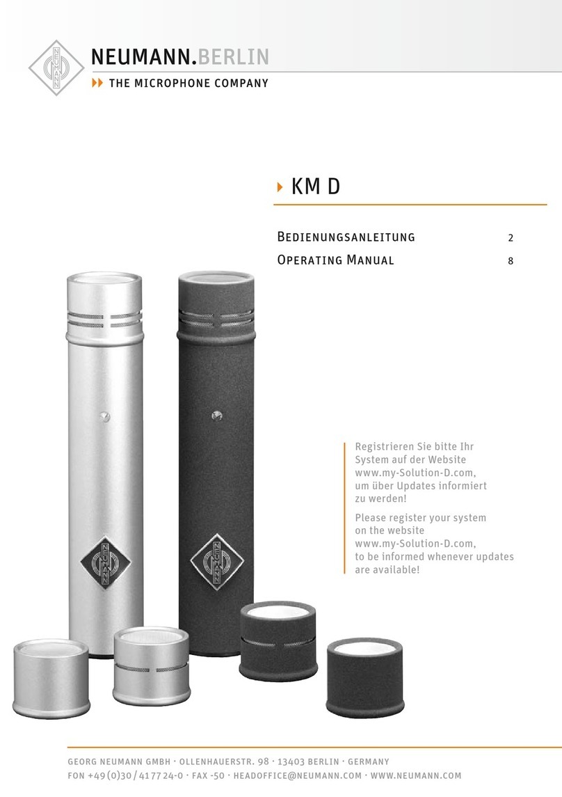 Neumann.Berlin KM D operating manual