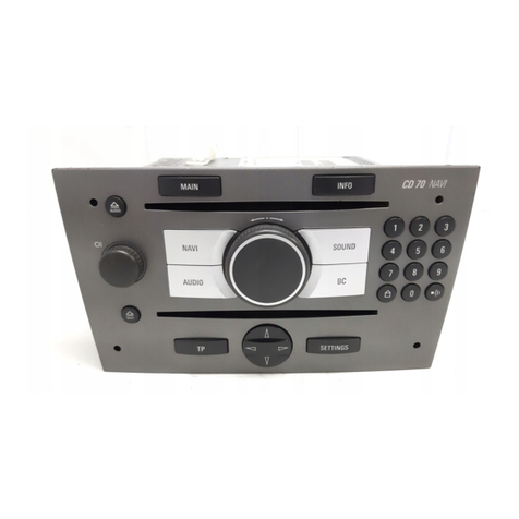 Opel CD 70 NAVI User manual