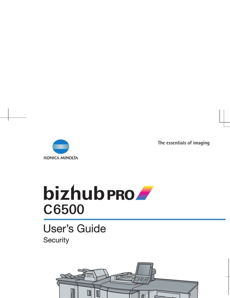 Konica Minolta BIZHUB PRO C6500 User manual Konica Minolta BIZHUB PRO C6500 User manual