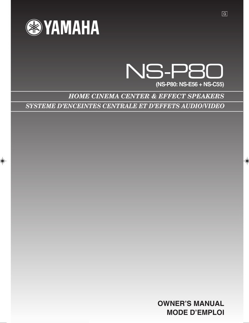 Yamaha NS-P80 owner's manual