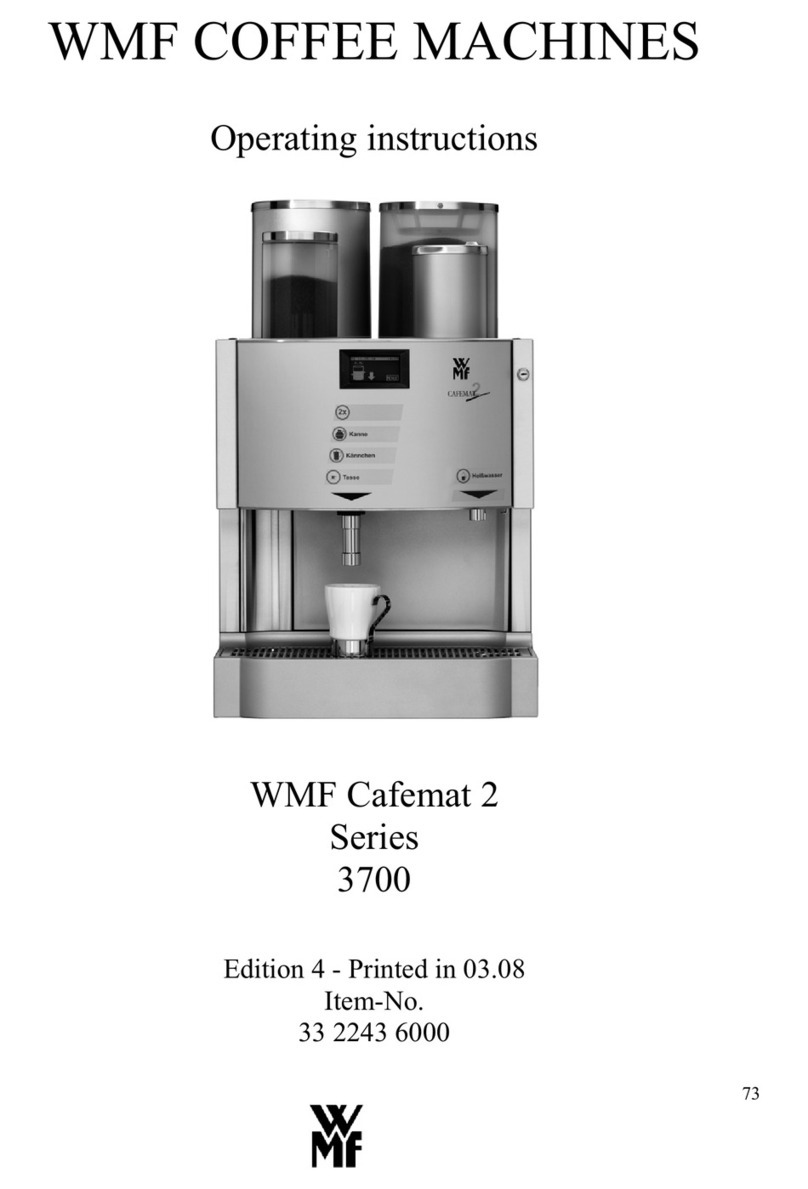 WMF Cafemat 2 3700 Series User manual WMF Cafemat 2 3700 Series User manual