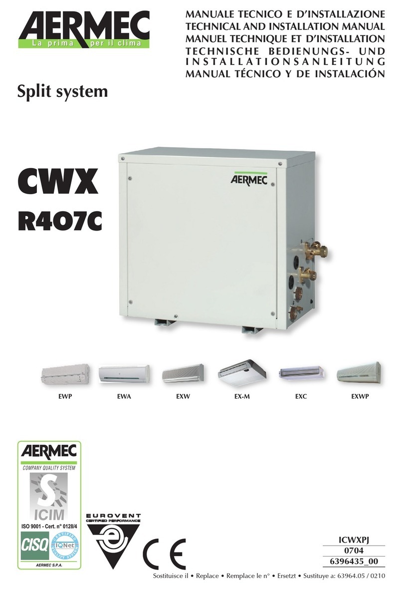 AERMEC CWXR407C User manual