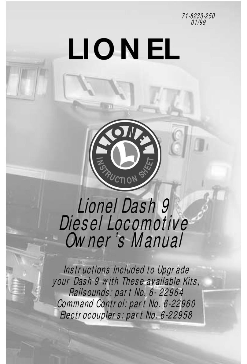Lionel Dash 9 Diesel Locomotive owner's manual