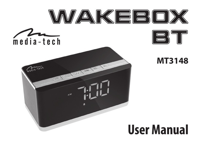 MediaTech WAKEBOX BT MT3148 user manual