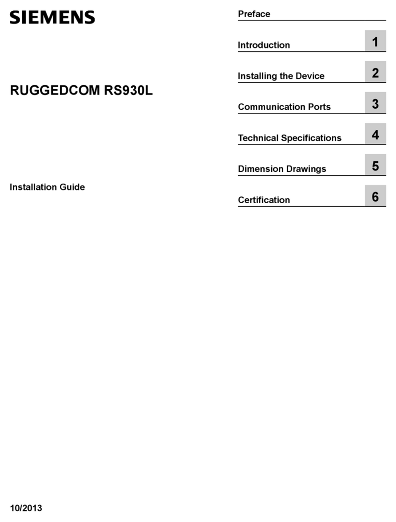 Siemens RUGGEDCOM RS930L User manual