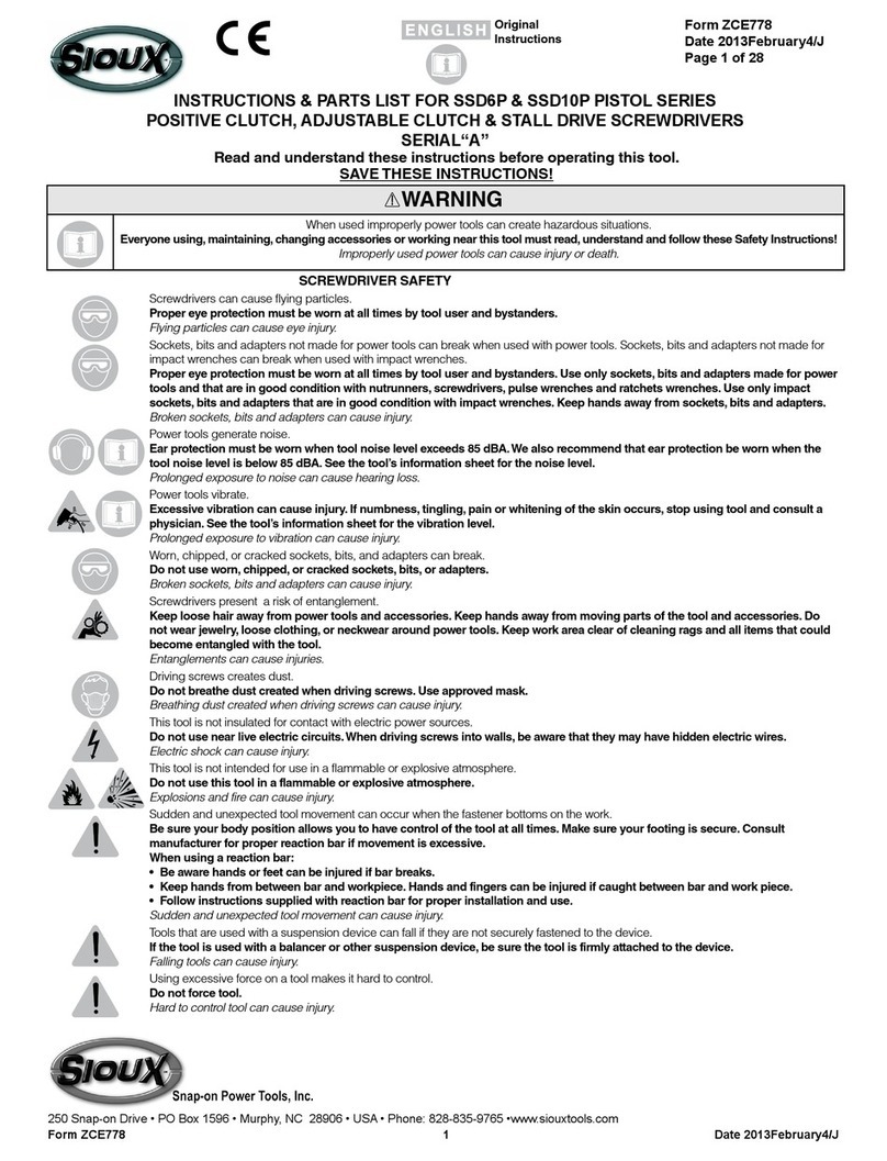 Sioux Tools SSD6P User manual