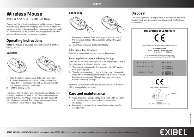 Exibel SM-313AG user manual