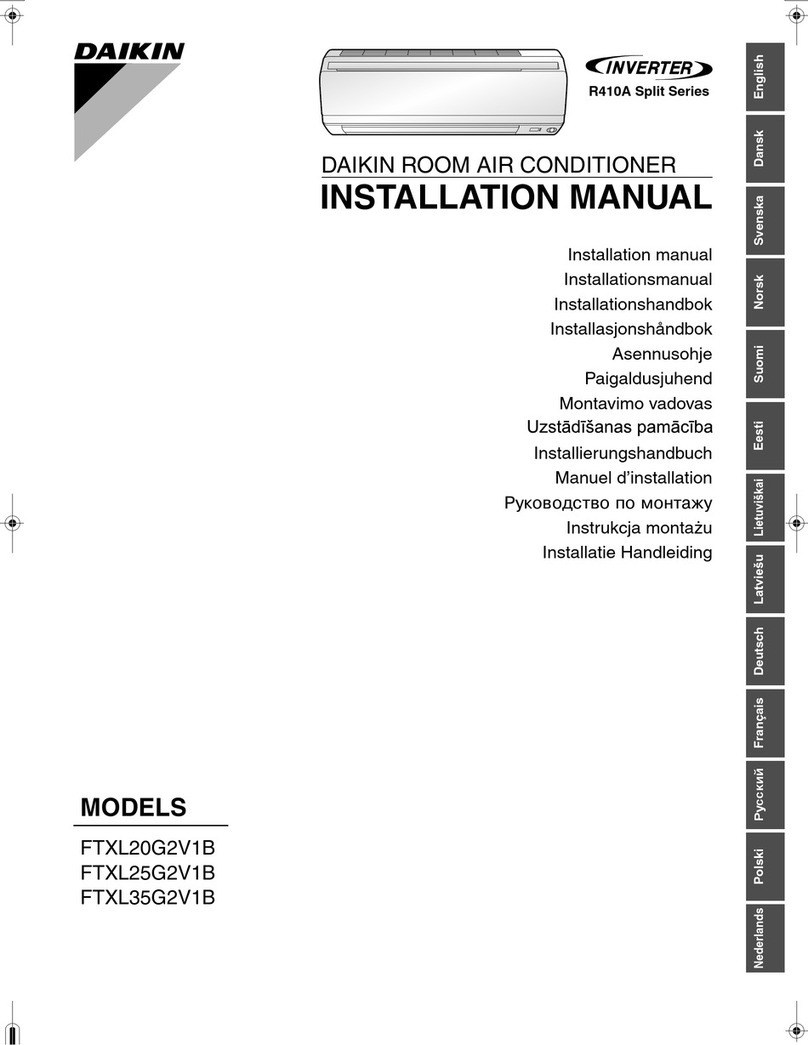 Daikin Inverter FTXL35G2V1B User manual
