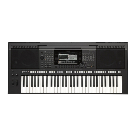 Yamaha PSR-S770 Reference manual