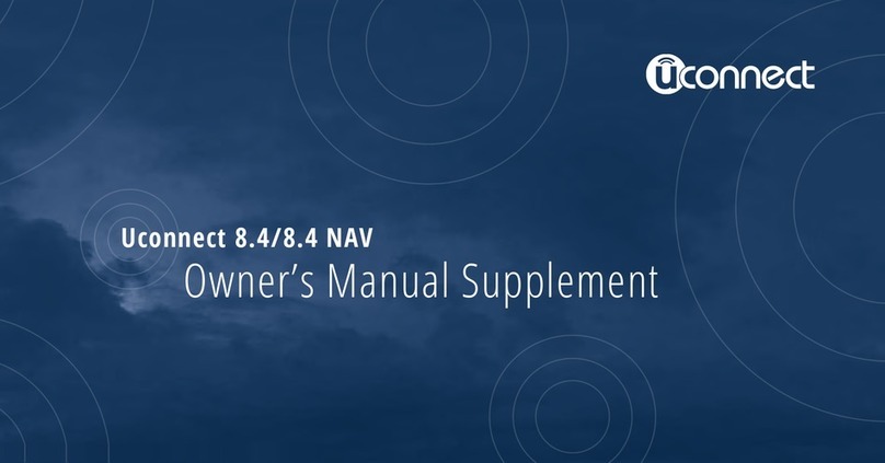 Uconnect 8.4 NAV Supplemental owner's manual