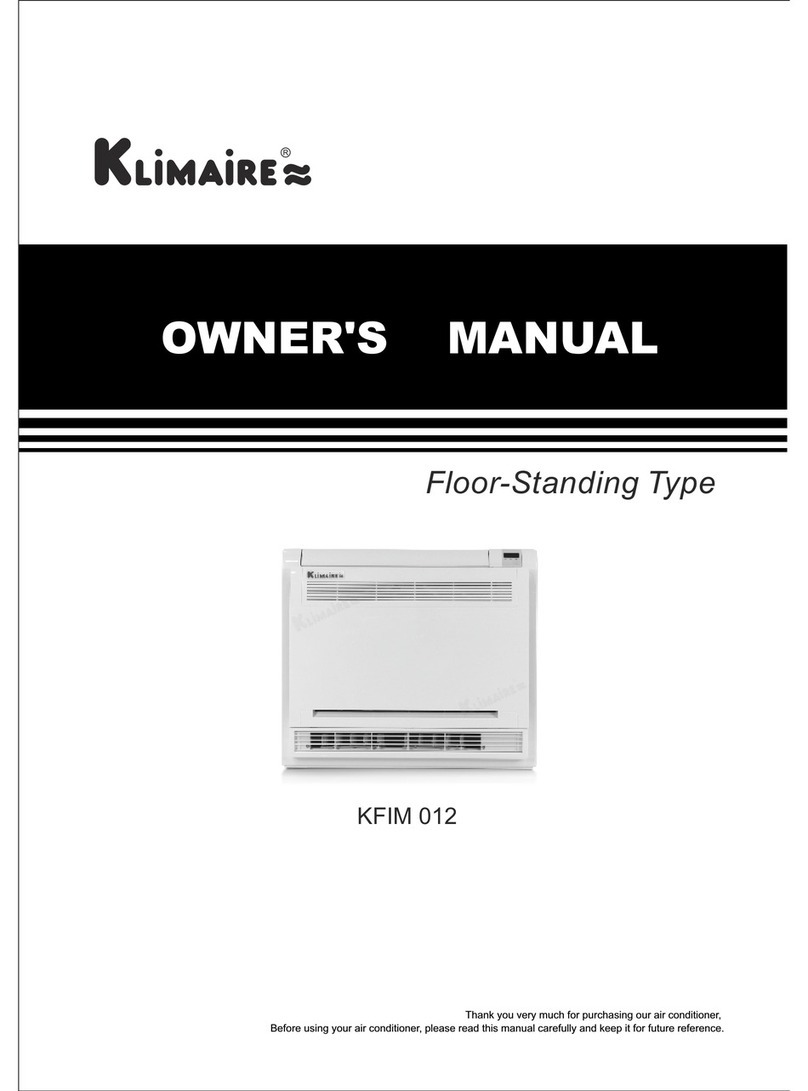 Klimaire KFIM 012 User manual