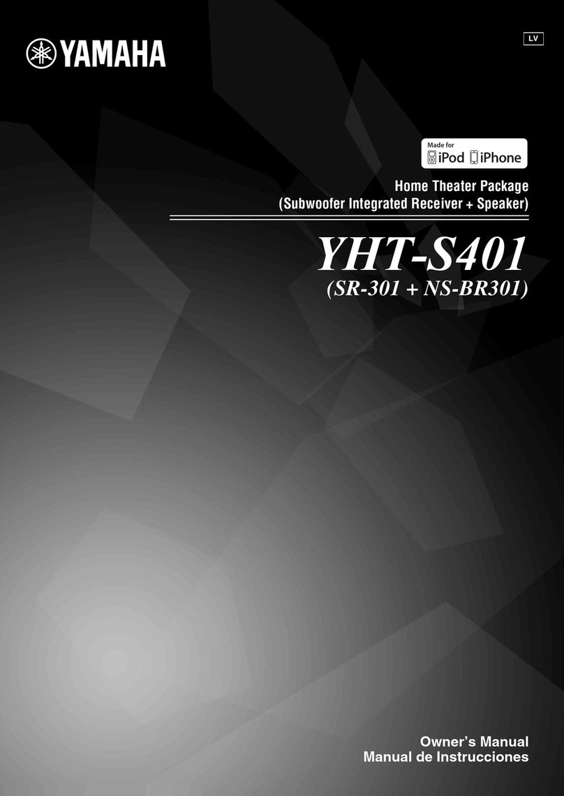 Yamaha YHT-S401 owner's manual