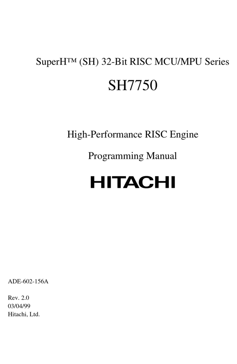 Hitachi SH7750 series Programming manual